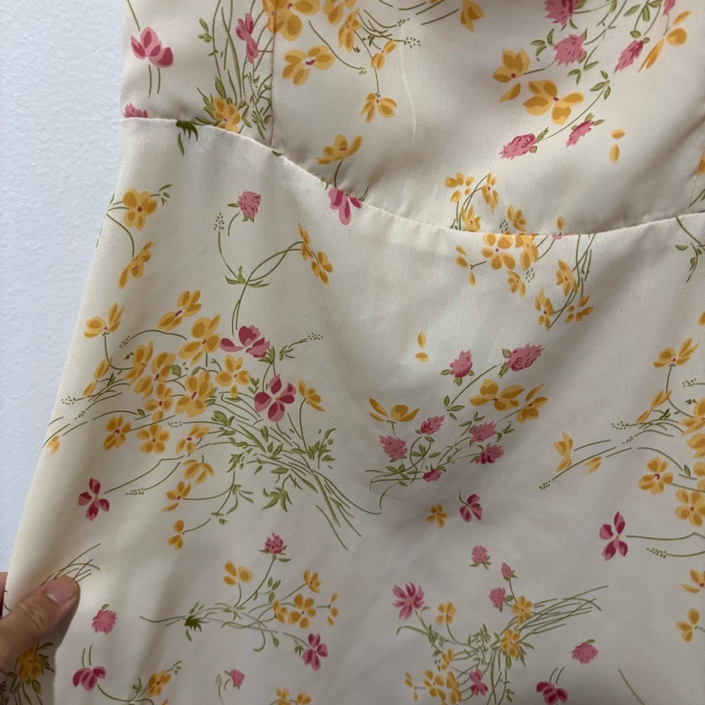 70 Degress Tie Strap Floral Dress Size Small - Picture 5 of 5